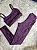 Conjunto Legging Montaria+ Top Alça Reta Cor Açai - Imagem 1