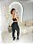 Conjunto Legging Montaria+ Top Alça Reta Cor Preto - Imagem 4