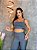 Conjunto Legging Montaria+ Top Alça Reta Cor Cinza - Imagem 4