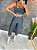 Conjunto Legging Montaria+ Top Alça Reta Cor Cinza - Imagem 2