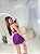 Conjunto Short Crossfit + Top Camilla Cor Roxo Uva - Imagem 2