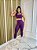 Conjunto Legging Básica+ Top Camilla Cor Uva - Imagem 1