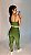 Conjunto Legging Básica+ Top Alça Reta Cor Verde Oliva - Imagem 2