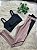 Conjunto Legging Vivo+Top Alça Reta Cor Cappucino+Preto - Imagem 1