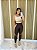 Conjunto Legging Vivo+Top Alça Reta Cor Marrom+Off - Imagem 3