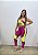 Conjunto Legging Karyne+ Top Cor Rosa Fuschia+Amarelo Neon - Imagem 9