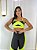 Conjunto Legging Karyne+ Top Cor Preto+ Amarelo Neon - Imagem 1