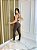 Conjunto legging basica + Top Clarisse Cor Marrom - Imagem 1