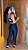 Conjunto legging basica + Top Clarisse Cor  Preto - Imagem 2