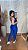 Conjunto legging basica + Top Clarisse Cor  Azul Royal - Imagem 2