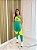 Conjunto Legging Karyne+ Top Cor Verde Esmeralda+Amarelo Neon - Imagem 3