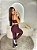 Conjunto Legging Básica+ Top Alça Reta Cor Açai - Imagem 2