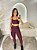 Conjunto Legging Básica+ Top Alça Reta Cor Açai - Imagem 3