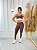 Conjunto Athena Legging+Top Cor Marrom+Off - Imagem 1