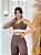 Conjunto Athena Legging+Top Cor Marrom+Off - Imagem 5