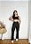 Conjunto Legging Flare+ Top Alça Reta Cor Preto - Imagem 3