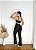 Conjunto Legging Flare+ Top Alça Reta Cor Preto - Imagem 4