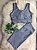 Conjunto Short Ciclista Plus Size Cor Cinza (Mescla) - Imagem 1