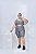 Conjunto Short Ciclista Plus Size Cor Cinza (Mescla) - Imagem 3