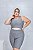Conjunto Short Ciclista Plus Size Cor Cinza (Mescla) - Imagem 1