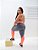 Conjunto Athena Legging+Top Cor Cinza+Laranja Neon - Imagem 4