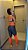 Conjunto Athena Legging+Top Cor Cinza+Laranja Neon - Imagem 2
