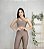Conjunto Legging Básica + Top Nula Manga Cor Cappucino - Imagem 4