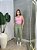 Conjunto Legging Marcela+ Top Cor Verde Alecrim+Rosa BB - Imagem 2
