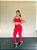 Conjunto Legging Montaria+ Top Alça Reta Cor Vermelho - Imagem 1