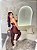 Conjunto Legging Montaria+ Top Alça Reta Cor Marrom - Imagem 3