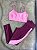 Conjunto Legging Lary+Top Tiras Cor Marsala+Rosa BB - Imagem 1