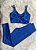 Conjunto Canelado Wonder+Top 2 Alças Cor Azul Marinho - Imagem 1
