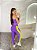 Conjunto Legging Isabela+Top Cor Roxo Amora+ Amarelo Neon - Imagem 2