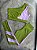 Conjunto Legging Isabela+Top Cor Verde Matruz+Rosa BB - Imagem 1