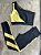 Conjunto Legging Isabela+Top Cor Preto+Amarelo BB - Imagem 1
