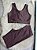 Conjunto Short Ciclista Plus Size Cor Marrom - Imagem 1