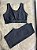 Conjunto Short Ciclista Plus Size Cor Preto - Imagem 1