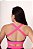 Conjunto Athena Legging+Top Cor Azul Marinho+Rosa Neon - Imagem 2