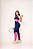 Conjunto Athena Legging+Top Cor Azul Marinho+Rosa Neon - Imagem 1