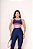 Conjunto Athena Legging+Top Cor Azul Marinho+Rosa Neon - Imagem 3