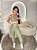 Conjunto Athena Legging+Top Cor Verde Alecrim+Rosa BB - Imagem 1
