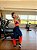 Conjunto Athena Legging+Top Cor Azul Marinho+Laranja Neon - Imagem 2