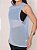 Blusa Regatão Tule Cor Azul BB - Imagem 1