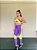 Conjunto Legging Karyne+ Top Cor Roxo Amora+Amarelo Neon - Imagem 1