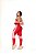 Conjunto Legging Karyne+ Top Cor Vermelho+Rosa BB - Imagem 3