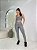 Conjunto Legging Bolso+Top Ana Cor Cinza Mescla(Jeans) - Imagem 3