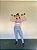 Conjunto Legging Val+ Top Cor Azul Celeste+Rosa BB - Imagem 1