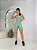 Conjunto Short Crossfit + Top Camilla Cor Verde Menta - Imagem 3