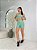 Conjunto Short Crossfit + Top Camilla Cor Verde Menta - Imagem 1
