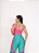 Conjunto Legging Vivo+Top Alça Reta Cor Verde Esmeralda+Rosa Neon - Imagem 6